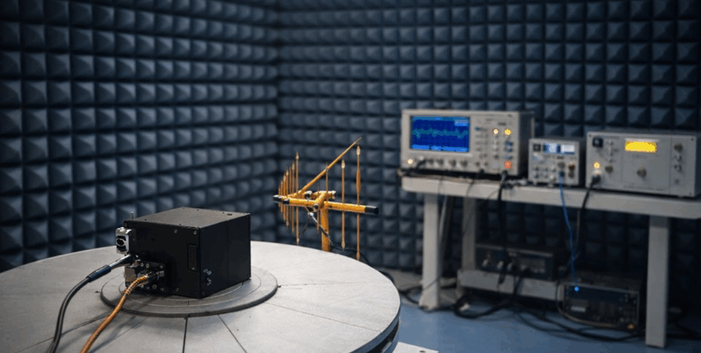 Anechoic chamber antenna testing